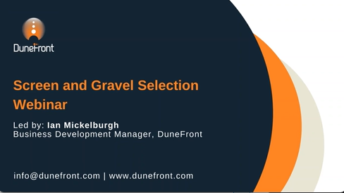Screen and Gravel Selection (April 2020)