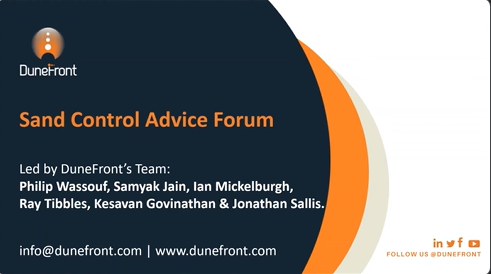 Sand Control Forum (November 2020)