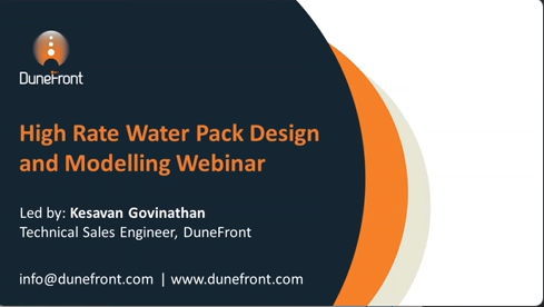 High Rate Water Pack Design and Modelling (June 21)