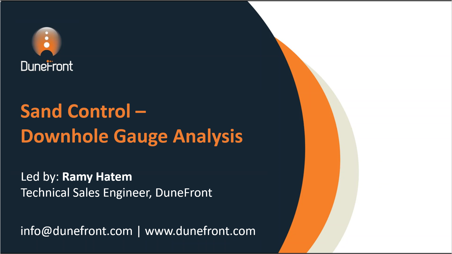 Sand Control – Downhole Gauge Analysis (Aug 2023)